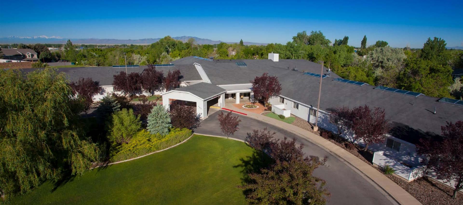 Apple Tree community building from the sky